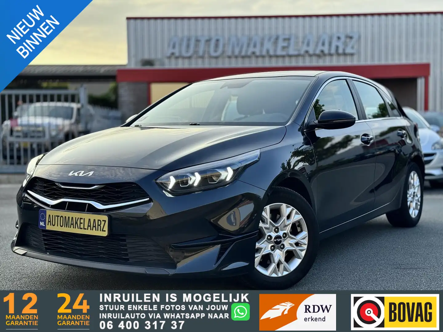 Kia Ceed / cee'd 1.0 T-GDi MHEV DynamicLine NAP CAMERA CARPLAY Zwart - 1