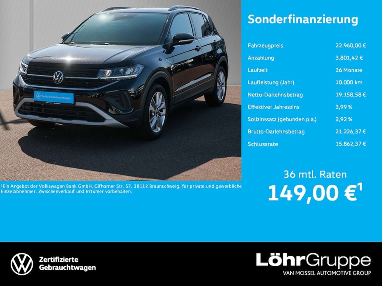 Volkswagen T-Cross 2025 — 1.0 TSI DSG Goal Plus Paket, AHK, WWV