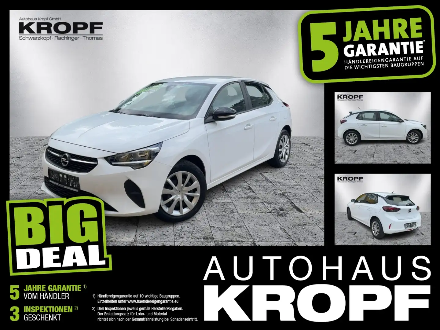 Opel Corsa F 1.2 Turbo Edition FIN ab 2,99% SHZ+PDC Weiß - 1