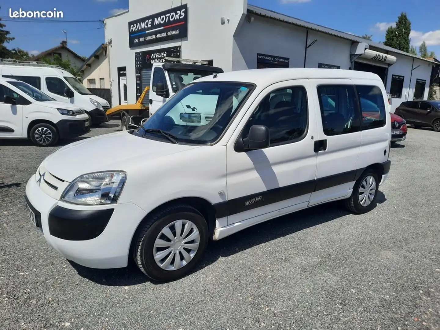Citroen Berlingo Citroën Phase 2 Bivouac 57800KMS 1ER MAIN ESSENCE  Blanc - 1