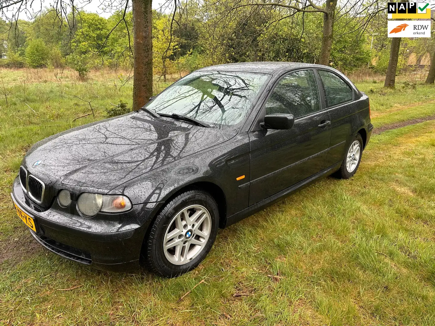 BMW 316 3-serie Compact TI apk t/m 08-04-2026 Geen vermoge Černá - 1