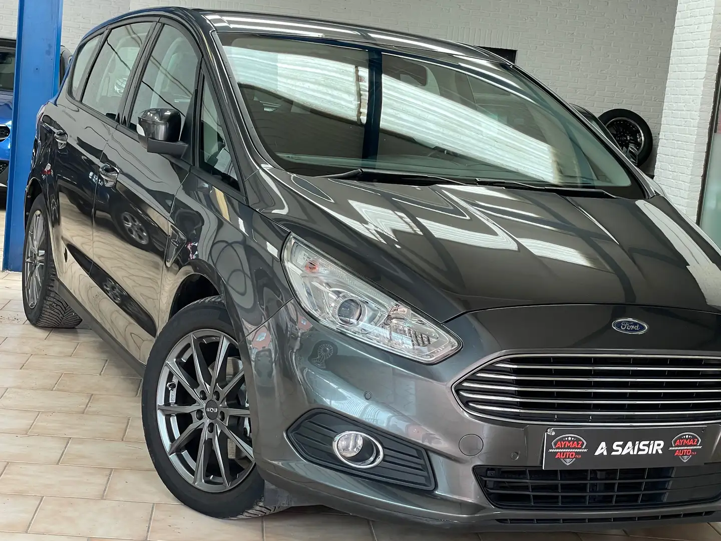 Ford S-Max S-Max 2.0 TDCi *** APPEL CARPLAY / 5 PLACES *** Gris - 2
