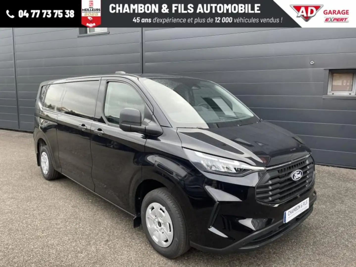 Ford FOURGON 280 L2H1 2.0 ECOBLUE 136 CH BVA8 TREND pri Noir - 1