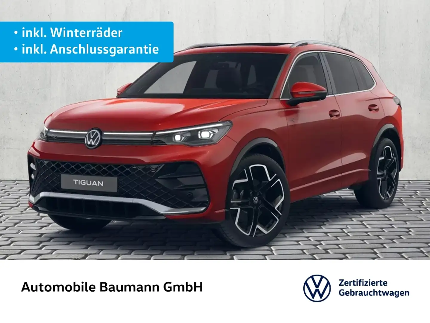 Volkswagen Tiguan 2.0 TDI 4M R-LINE *AHK*STDHZG*H&K* Rot - 1