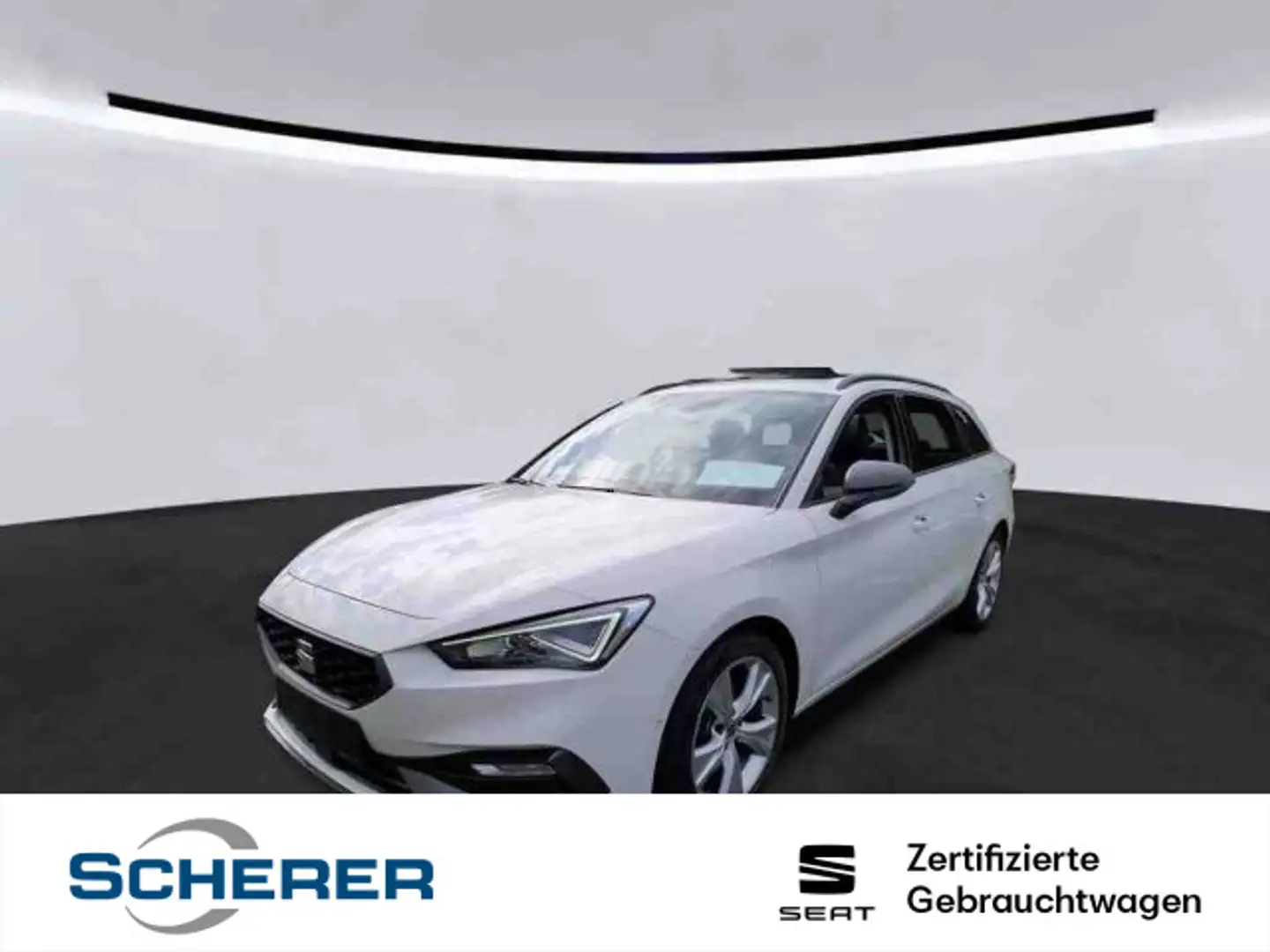 SEAT Leon Sportstourer FR 2.0 TDI DSG LED NAVI PANO F Weiß - 1