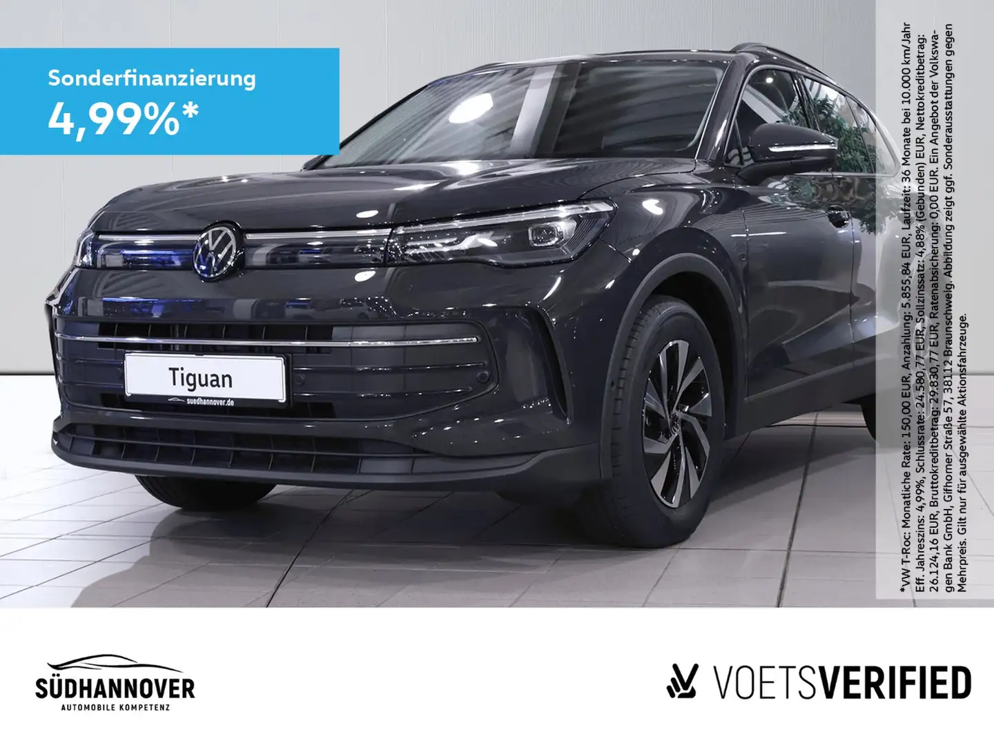 Volkswagen Tiguan Life 2.0 TDI DSG AHK+NAVI+LED+SHZ+PDC+GRA Gri - 1