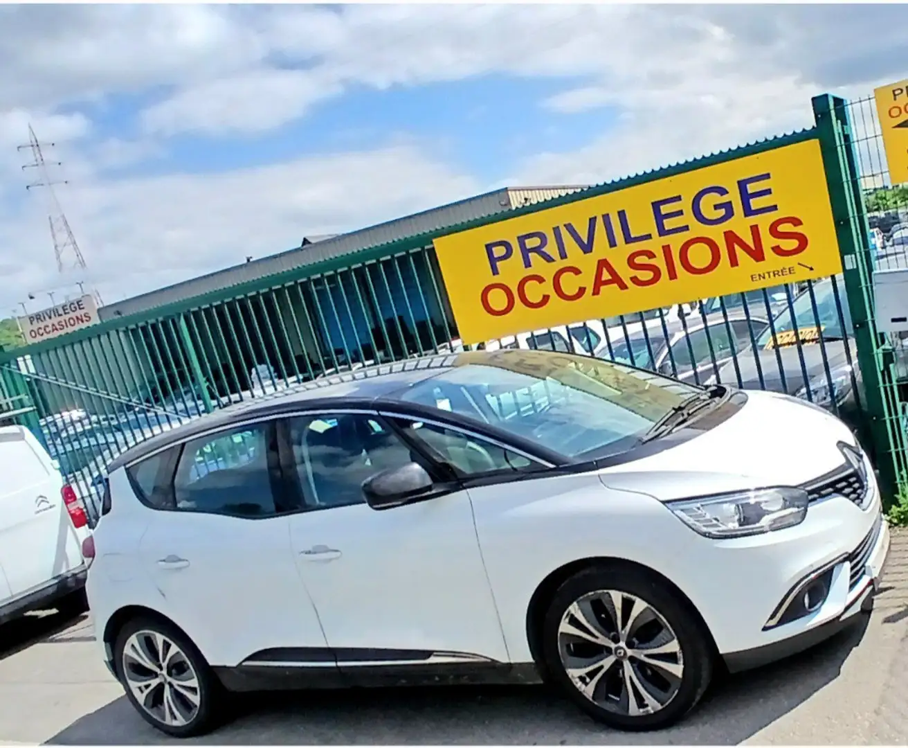 Renault Scenic 1.33 TCe cuir airco gps j alu capteurs att rem Wit - 1