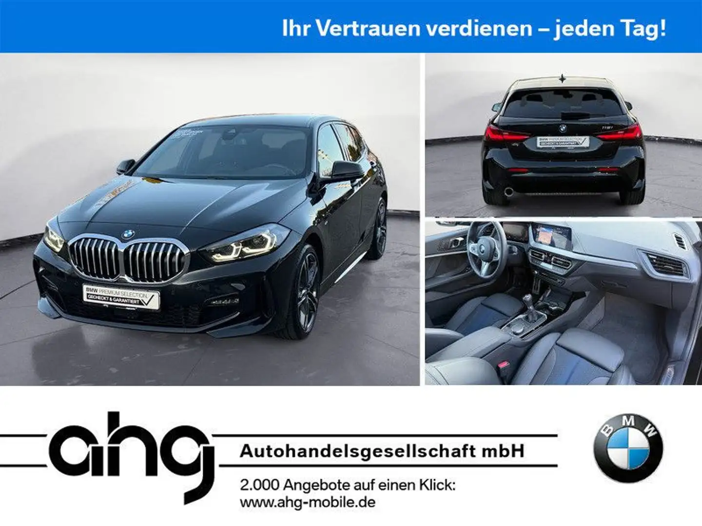 BMW 118 i M Sport Navi Klima PDC HiFi DAB LED Head-Up Schwarz - 1