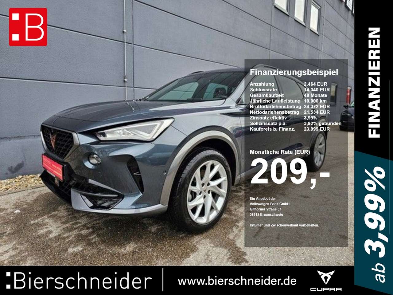 Cupra Formentor 2023 — 1.5 TSI DSG Fahrass. XL Top View Kamera