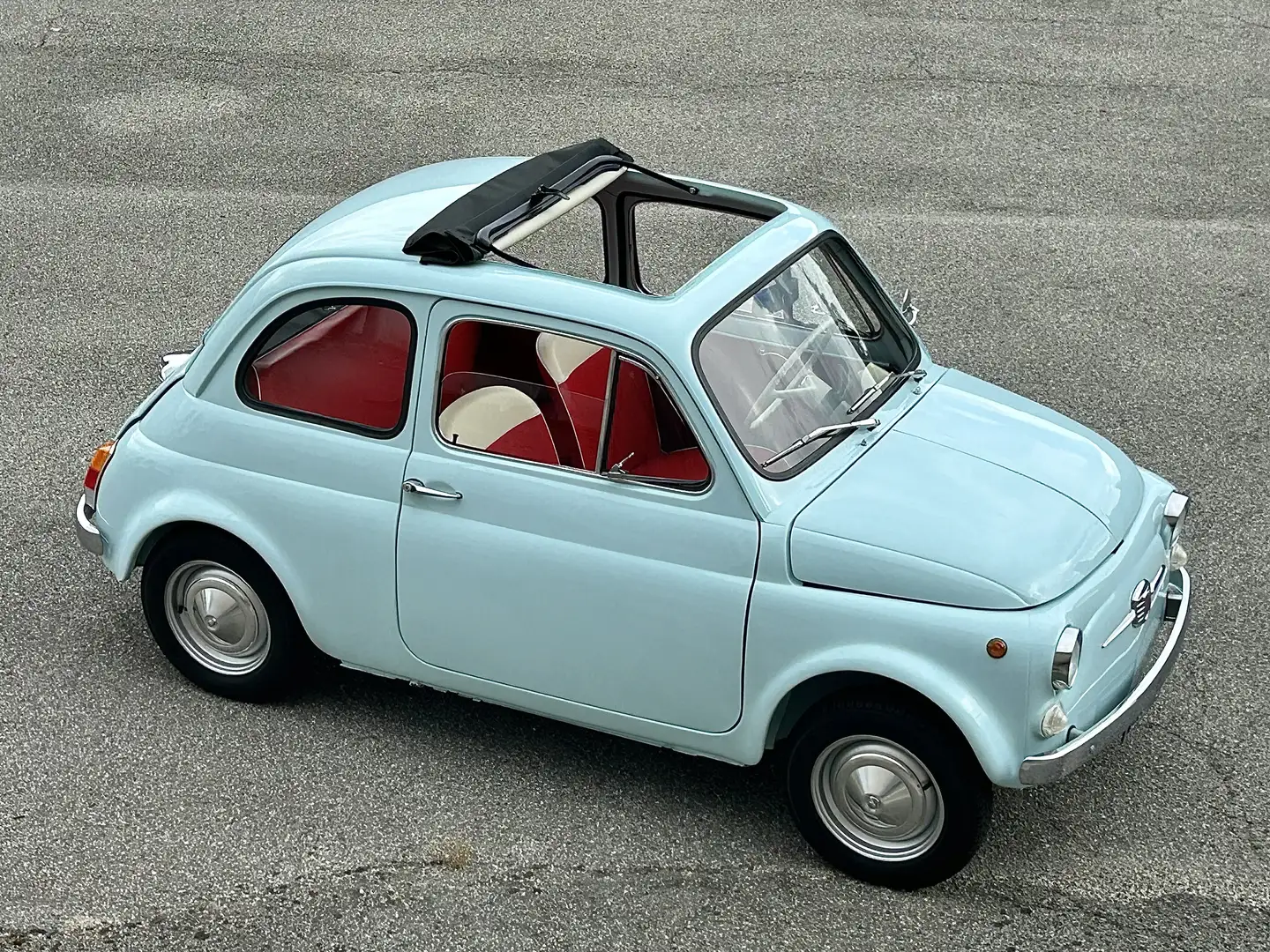 Fiat 500 F RESTAUTO TOTALE Blau - 2