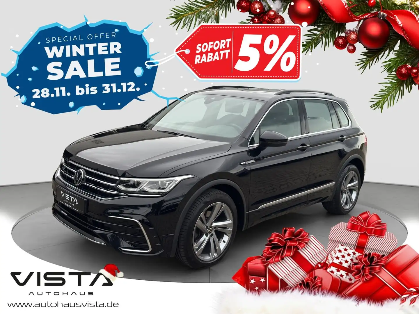 Volkswagen Tiguan R-Line 2.0 TDI*PANO*IQ*KAMERA*BUSINESS* Schwarz - 1