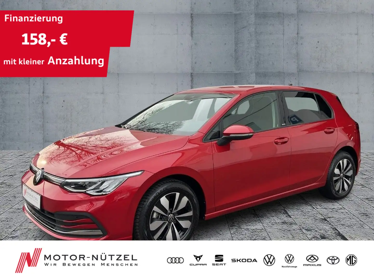 Volkswagen Golf VII 1.5 TSI MOVE LED+NAVI+APP+ACC+SHZ+2xPDC Rot - 1