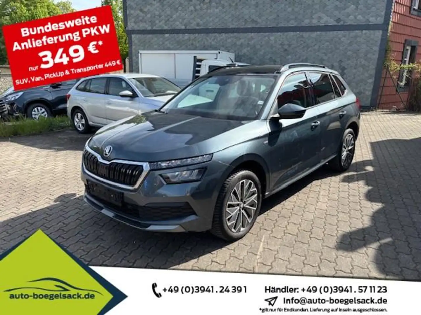 Skoda Kamiq 1.5 TSI DSG CLEVER+PANO+NAVI+GARANTIE06/26 Gris - 1