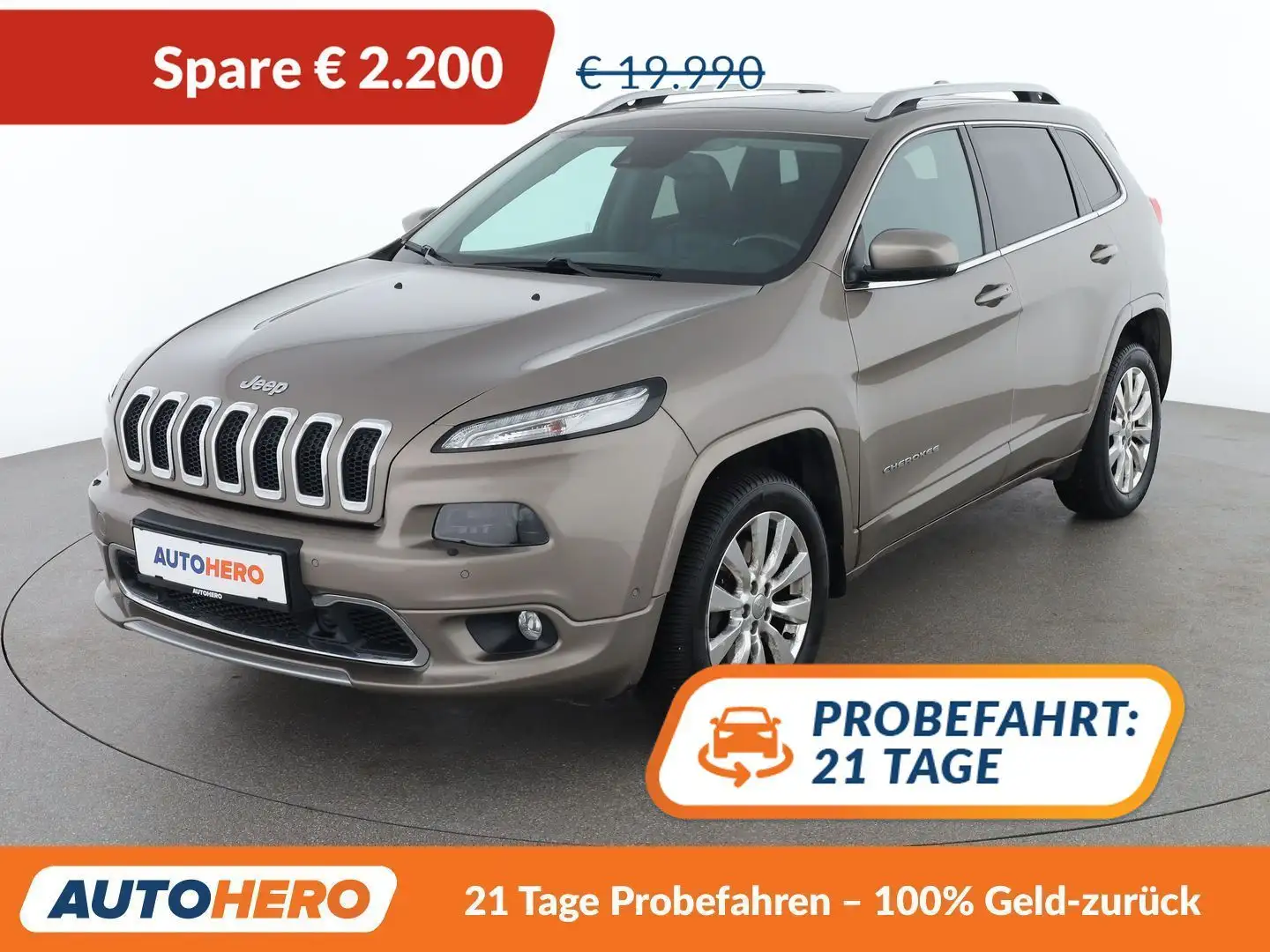 Jeep Cherokee 2.2 M-Jet Overland 4WD Gelb - 1
