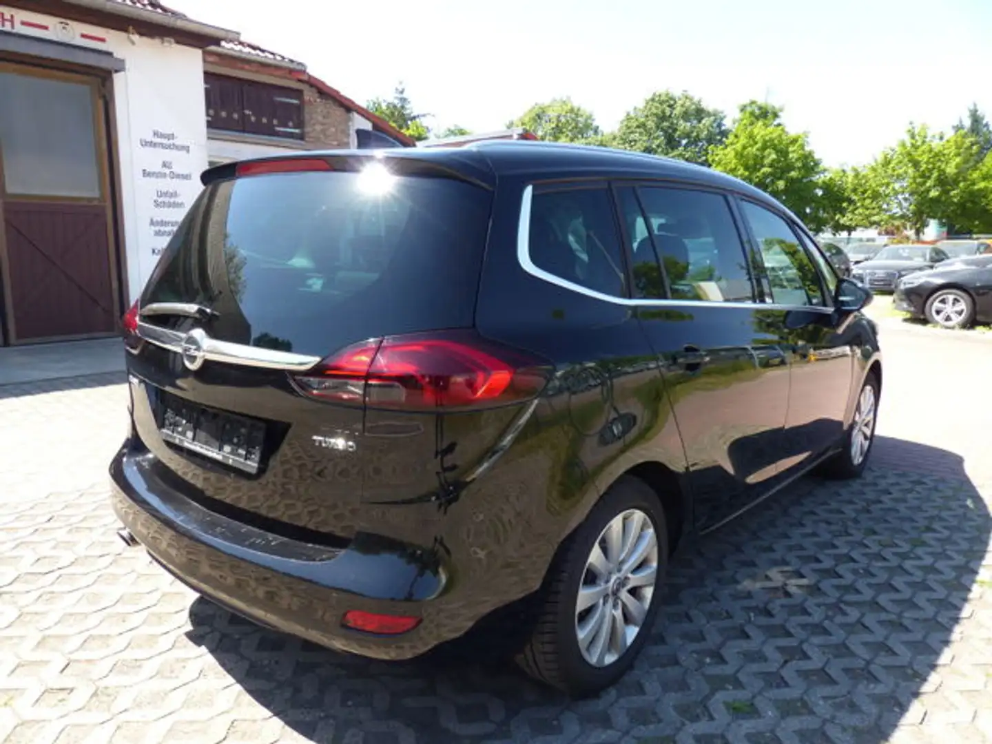 Opel Zafira 1.6 SIDI Turbo Autom. 7-Sitze,AHK abnb. Zwart - 2