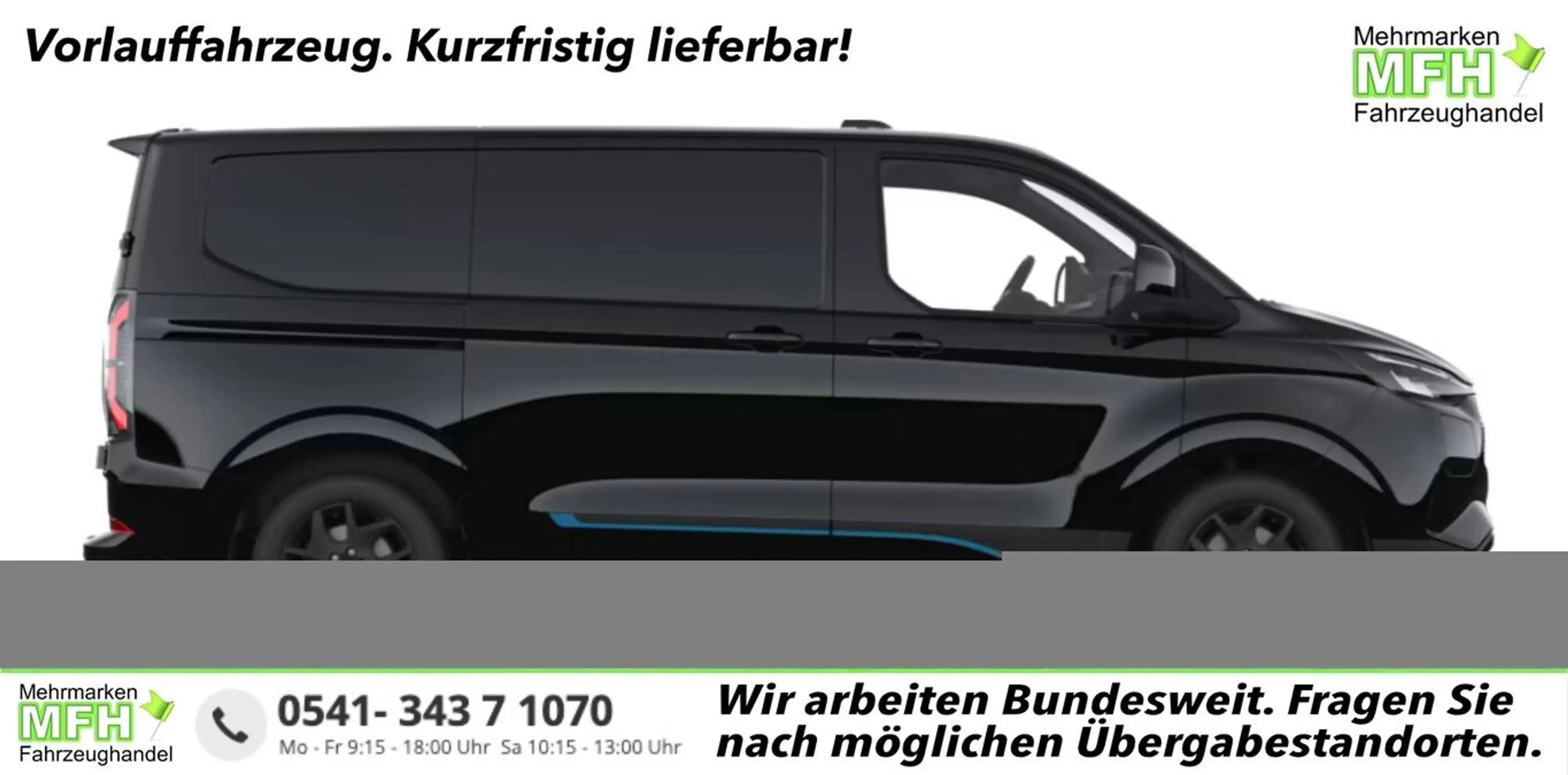 Ford E-Transit Custom Sport 71kWh L2 ProPower LED 2S 160 kW (2...
