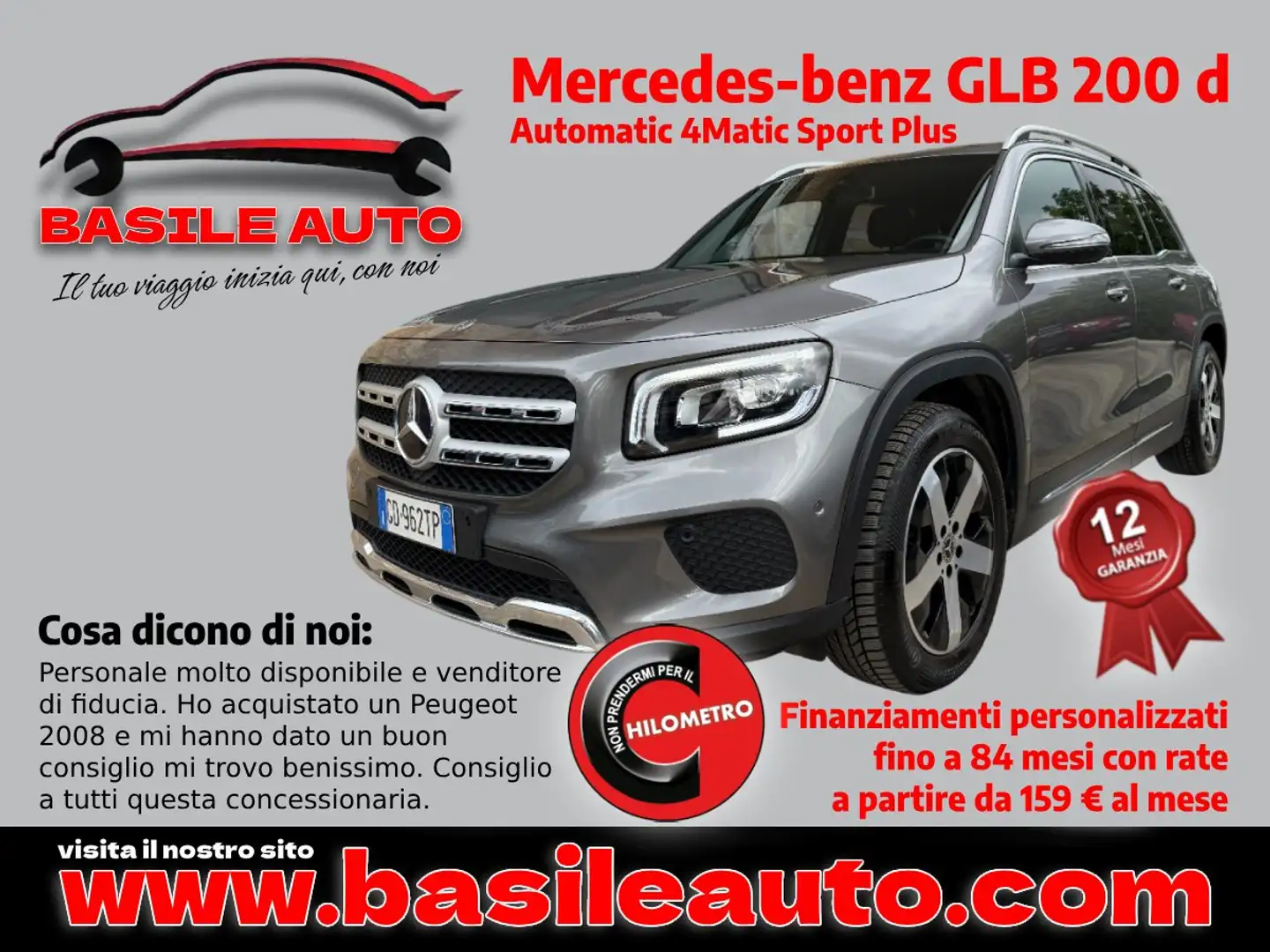 Mercedes-Benz GLB 200 GLB - X247 2019 d Sport Plus 4matic auto Gris - 1