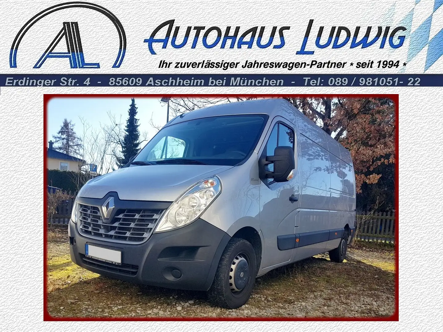 Renault Master 2,3 DCI 145 FAP ENERGY L3H2*1Hd*Klima*AHK* Silber - 1