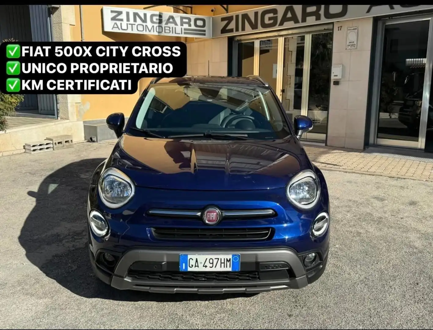 Fiat 500X 1.3 MJ 95 CV. CITY CROSS NAVI+CERCHI+RETROC. Blu/Azzurro - 2