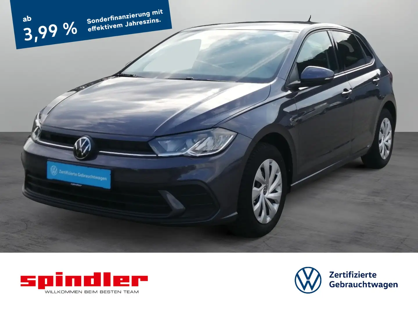 Volkswagen Polo 1.0 TSI IQDrive LED ACC AppConnect Navi SHZ Grau - 1