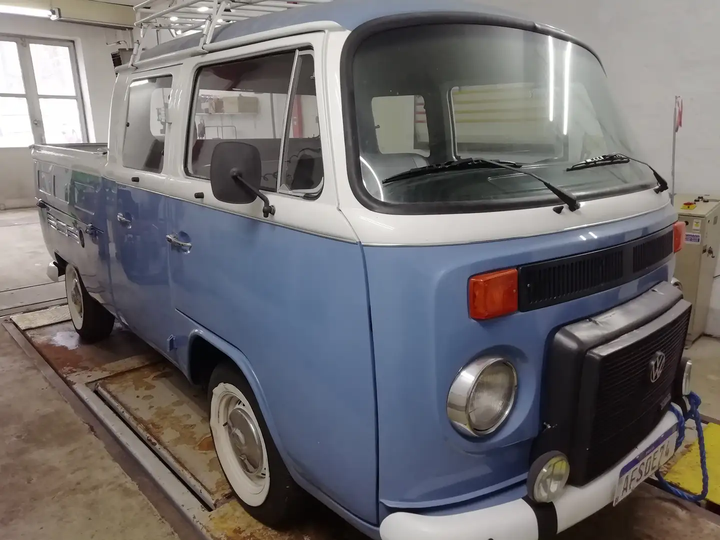 Volkswagen T2 Doka Pickup, Diesel, HU neu Blauw - 2
