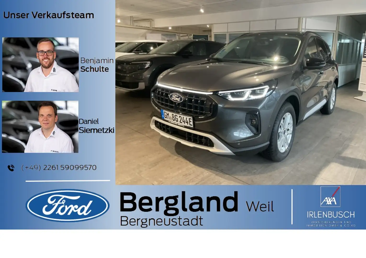 Ford Kuga ACTIVE X 2,5 PHEV 243PS Automatik Grijs - 1