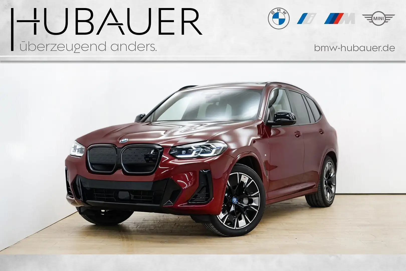 BMW iX3 [Impressive, AHK, HUD, Laser, ACC, 20" LMR] Czerwony - 1