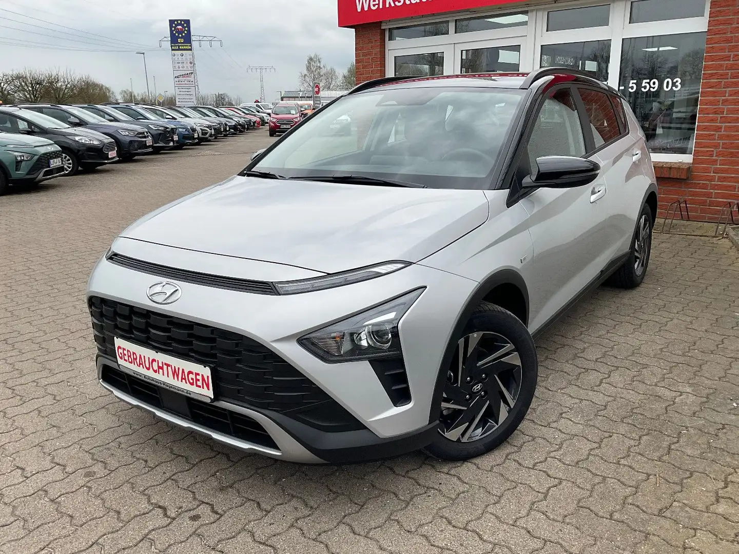 Hyundai BAYON Bayon 1.0 T-GDI 48V-M-Hybrid Comfort TT*R-Kamera Silber - 1