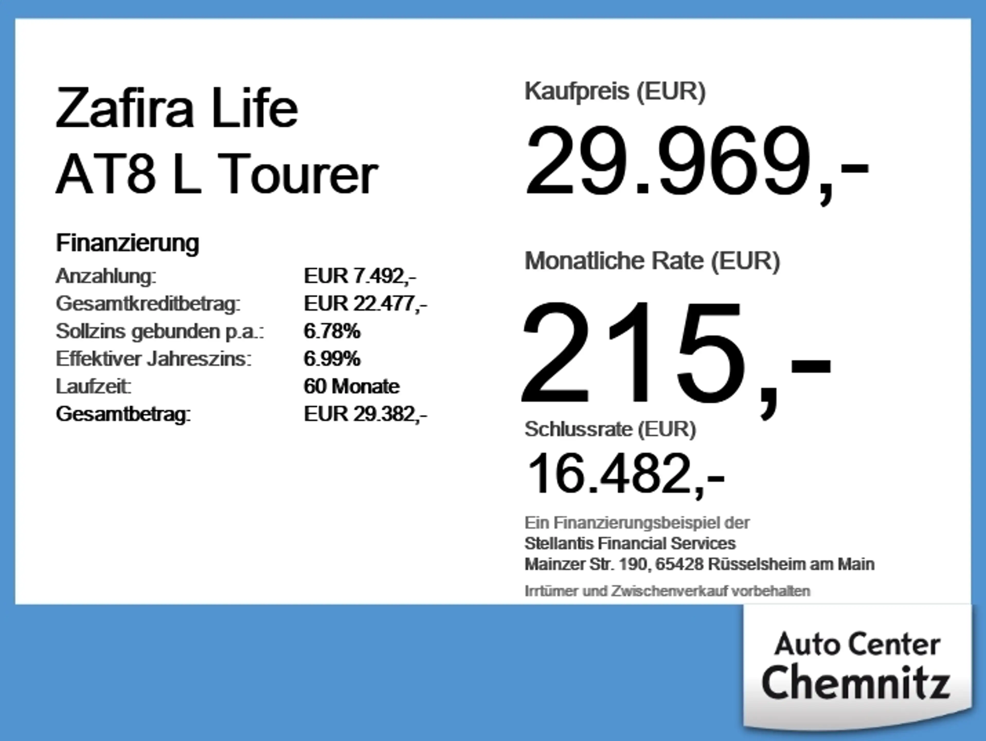 Opel Zafira Life AT8 L Tourer HUD/BiXenon/Leder/Navi — photo 6