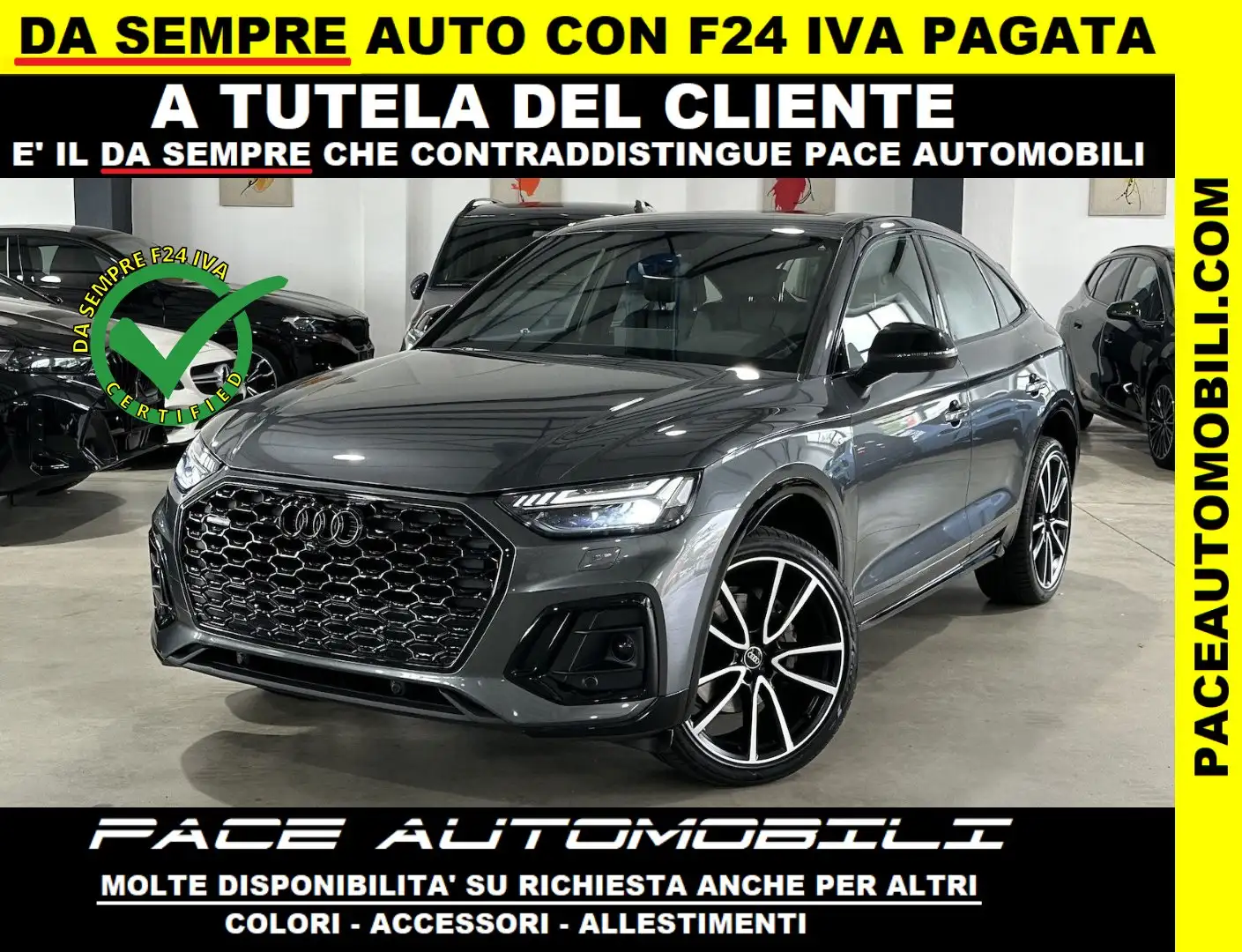 Audi Q5 D COMPETITION S-LINE SLINE SPB SPORTBACK PELLE RS Grigio - 1