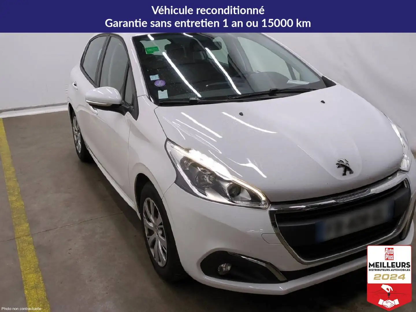 Peugeot 208 PureTech 82 Active +Navigation +Radar arri¨re Blanc - 2
