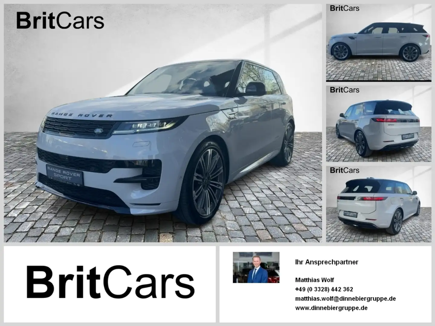 Land Rover Range Rover Sport 3.0 D300 Dynamic HSE Luft HUD Gris - 1