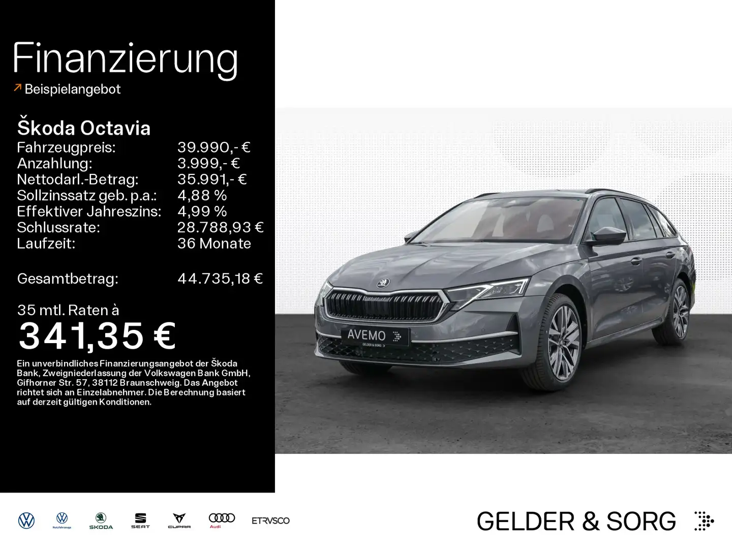 Skoda Octavia Combi Selection 2.0 TSI DSG|4x4|AHK|HUD Grau - 1