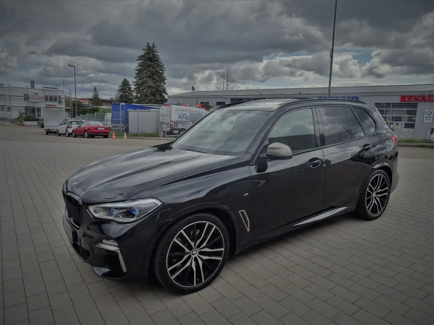 BMW X5 M d JET BLACK 7-SITZER ACC LUFTFHRK PANO AHK Negro - 1