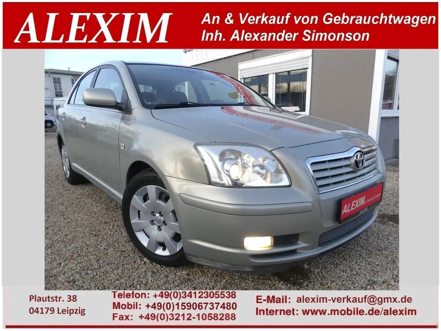 Toyota Avensis 1.8 Sol Liftback/Klimaautomatik/8xBereif Grau - 1
