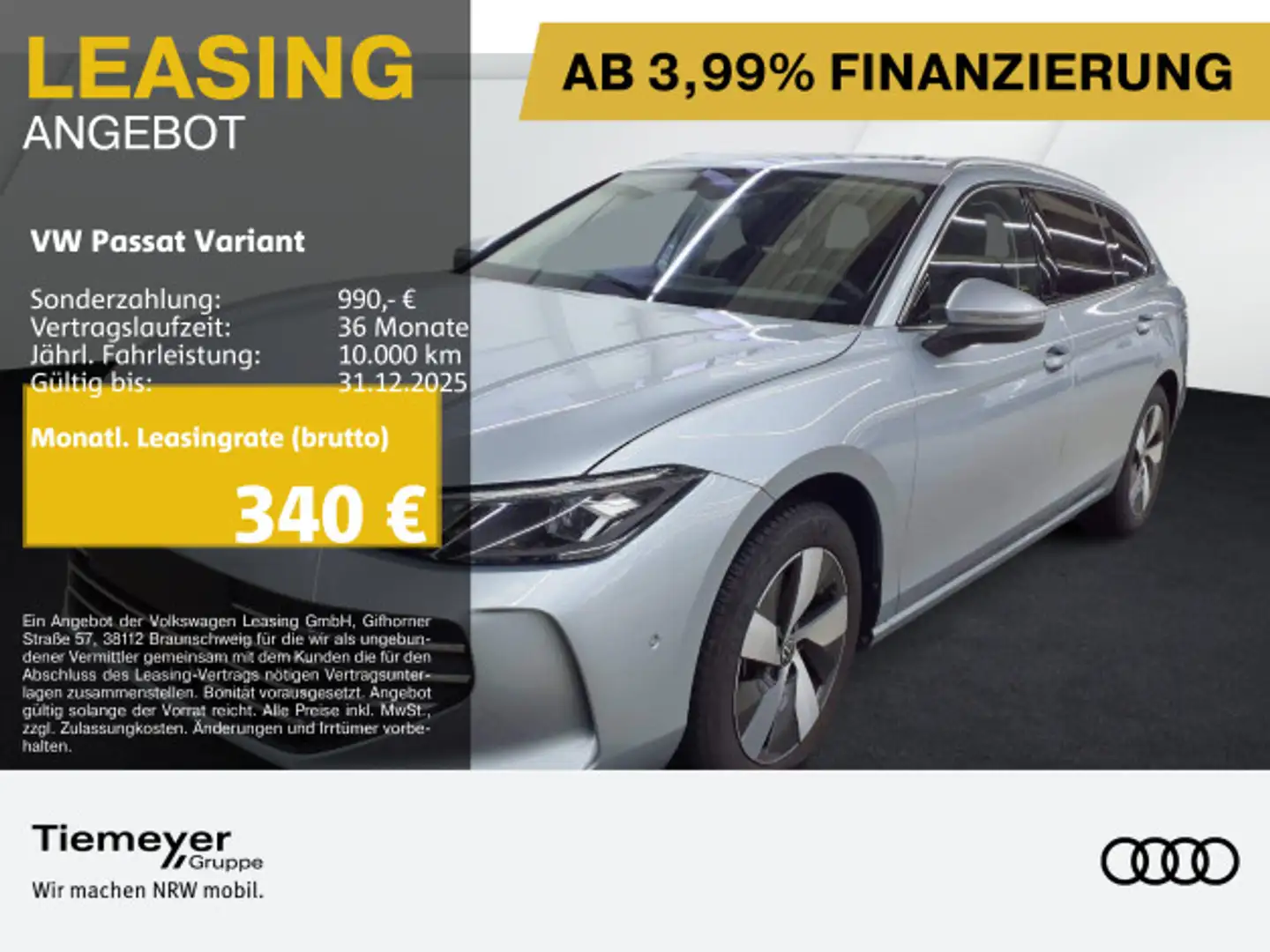 Volkswagen Passat Variant 2.0 TDI DSG BUSINESS IQ.DRIVE AHK Silber - 1
