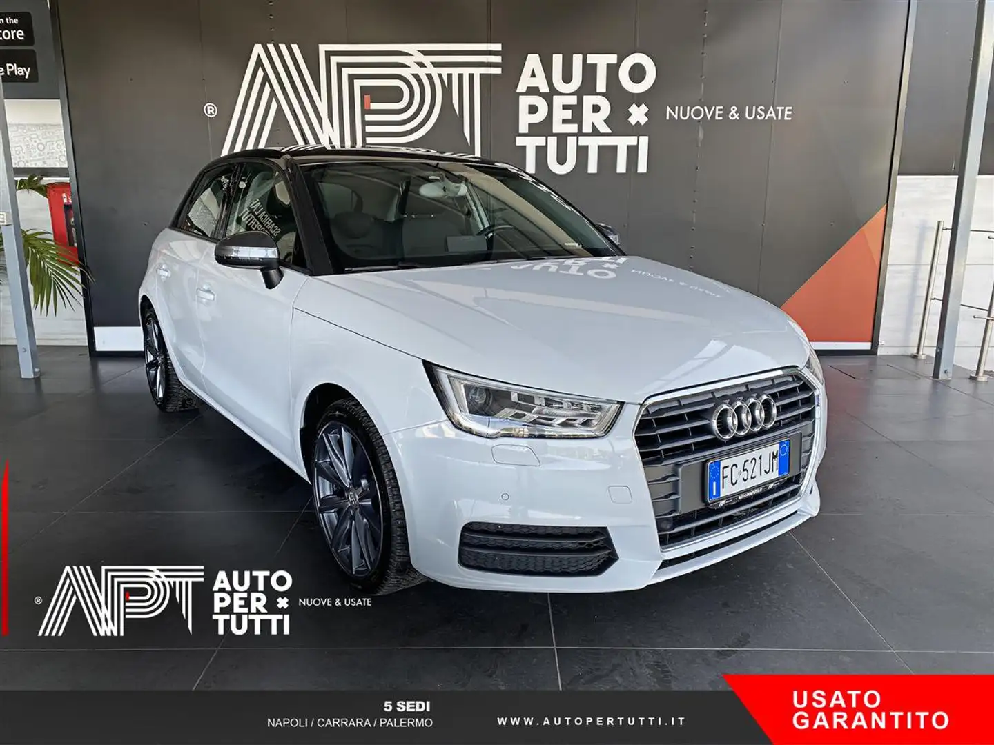 Audi A1 A1 Sportback 1.4 tdi Metal ultra Bianco - 2
