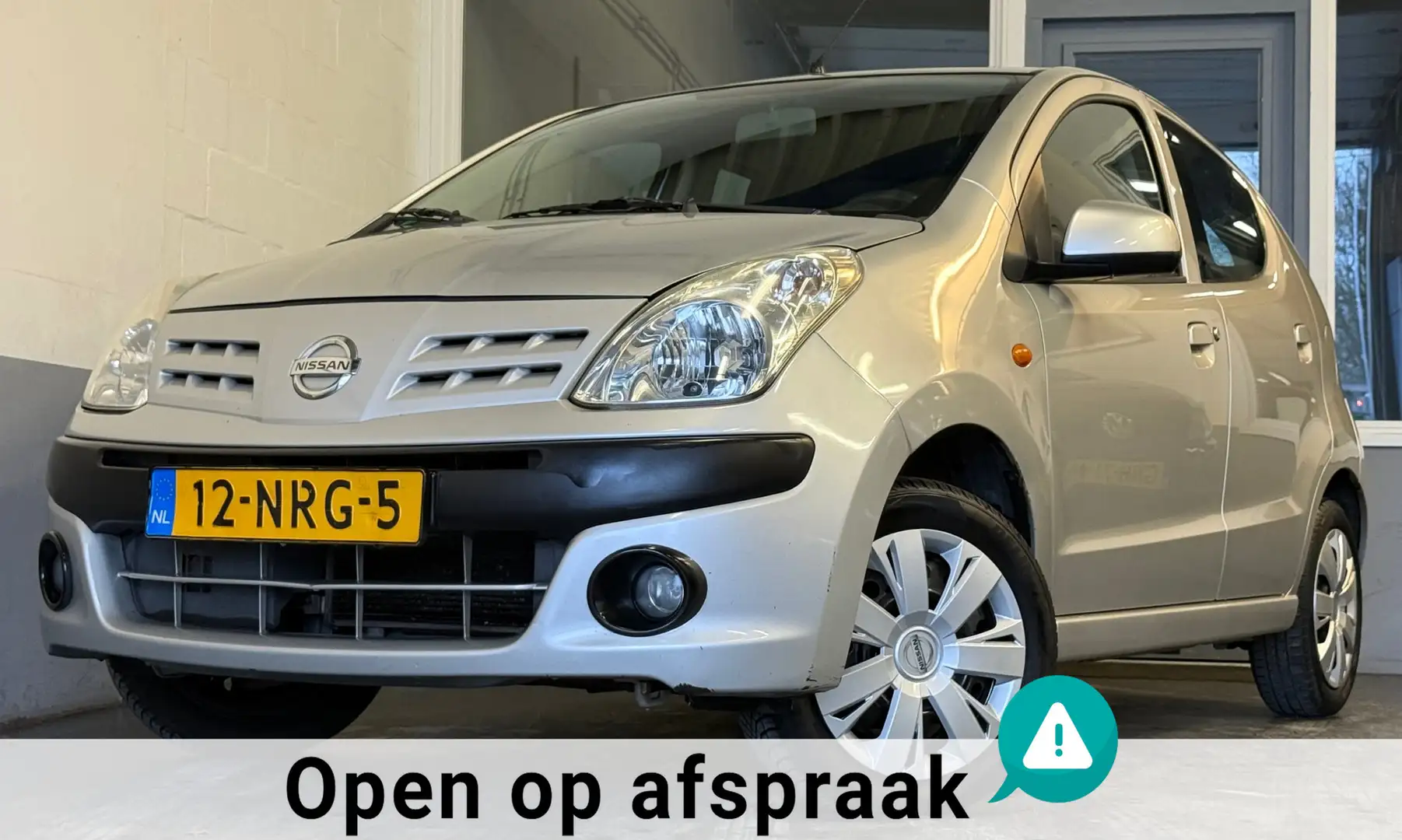 Nissan Pixo 1.0 Visia|APK08-26|NweKoppeling|Airco|5Deurs|Elekr Grau - 1