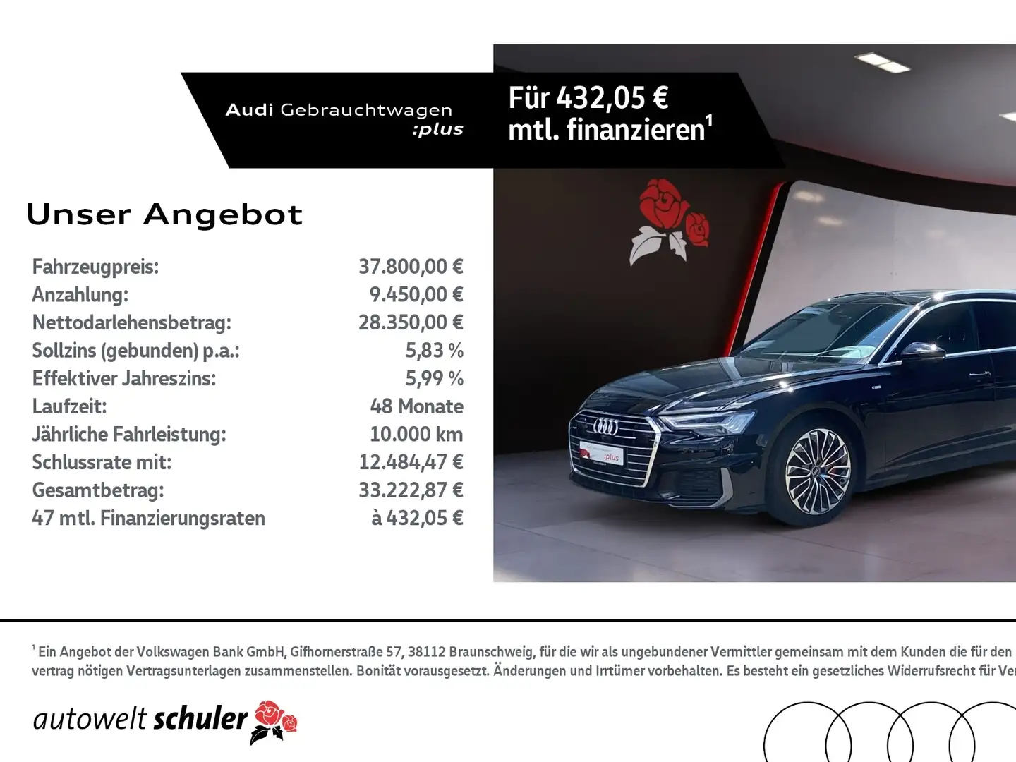 Audi A6 Avant 55 2.0 TFSI e quattro S-line Pano AHK RFK H Schwarz - 1