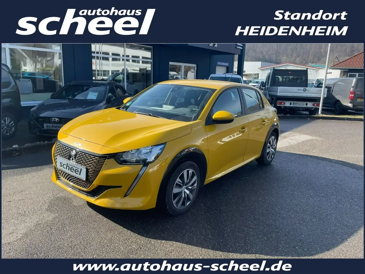 Peugeot 208 e- Elektromotor 136 (e-) e- Active SpurH Gelb - 1