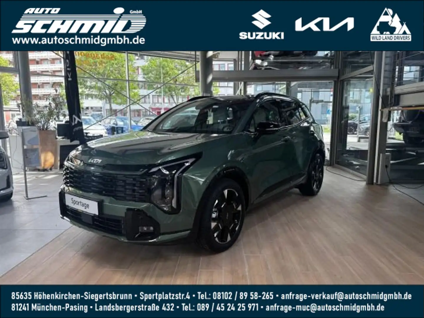 Kia Sportage SPORTAGE (FACELIFT) 1.6T AWD DCT GT-LINE GLASDAC Grün - 1