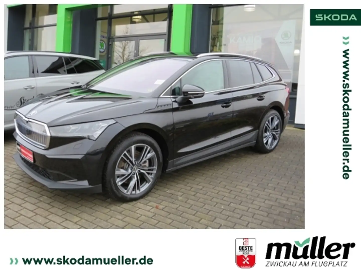Skoda Enyaq 80 x Suite AHK LEDER NAVI CANTON PANO Schwarz - 1
