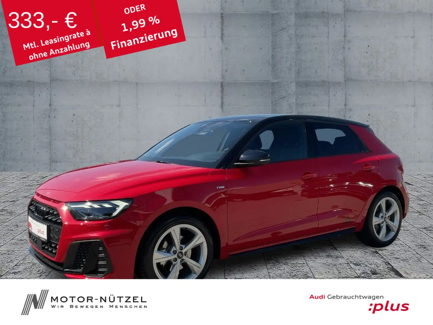 Audi A1 30 TFSI S-TR S-LINE LED+NAV+PDC+ACC Rot - 1