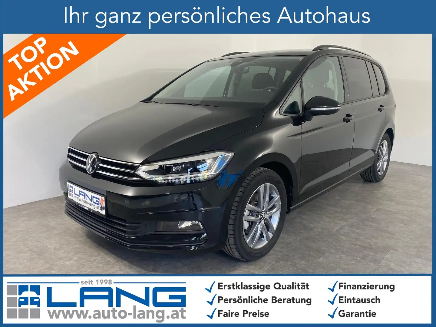 Volkswagen Touran 1.5 TSI DSG Comfortline LED*ACC*7 SITZE 110 kW ... Schwarz - 1