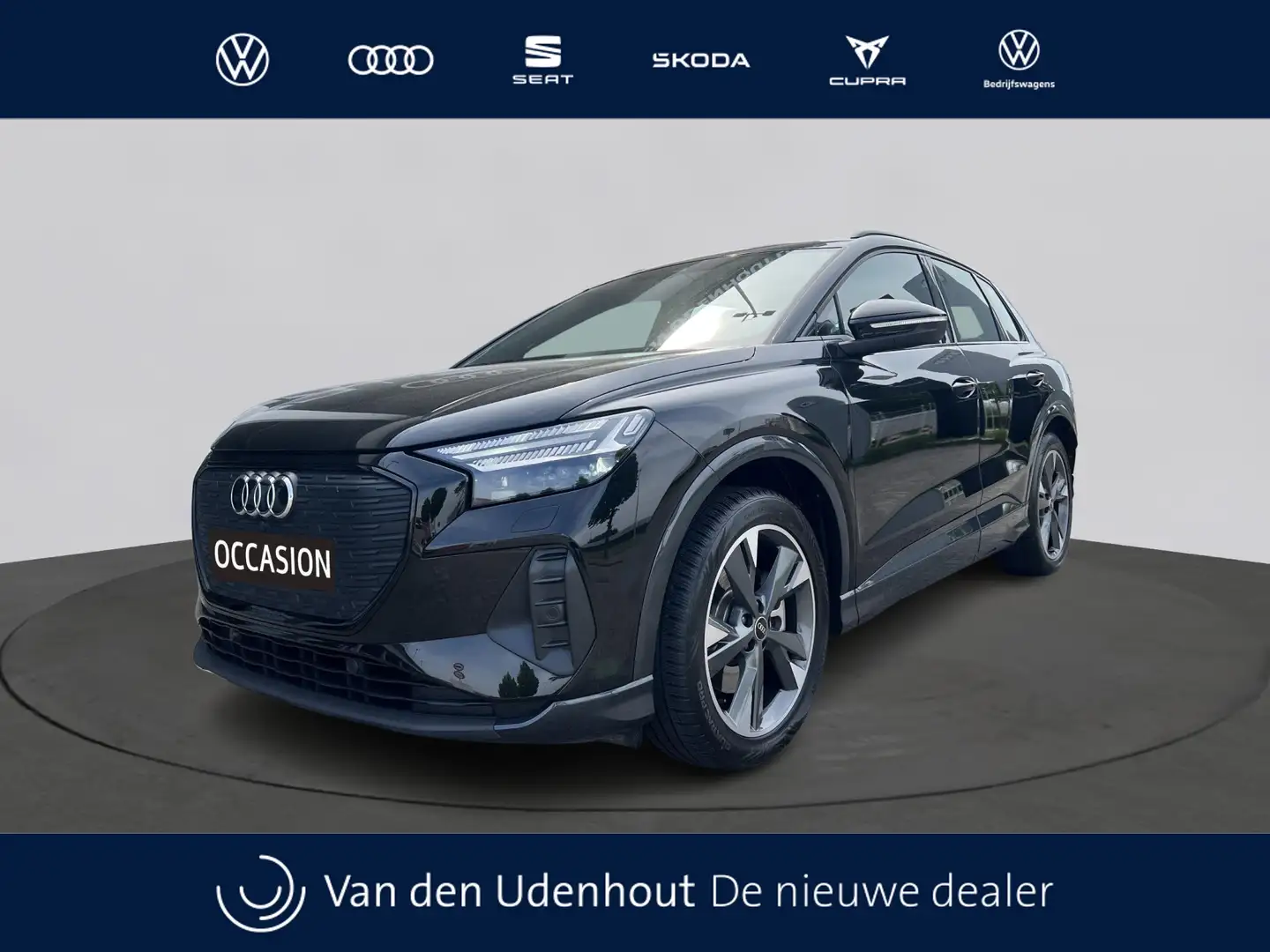 Audi Q4 e-tron 40 Advanced edition 204Pk / Parkeerhulp V+A / Sfee Zwart - 1