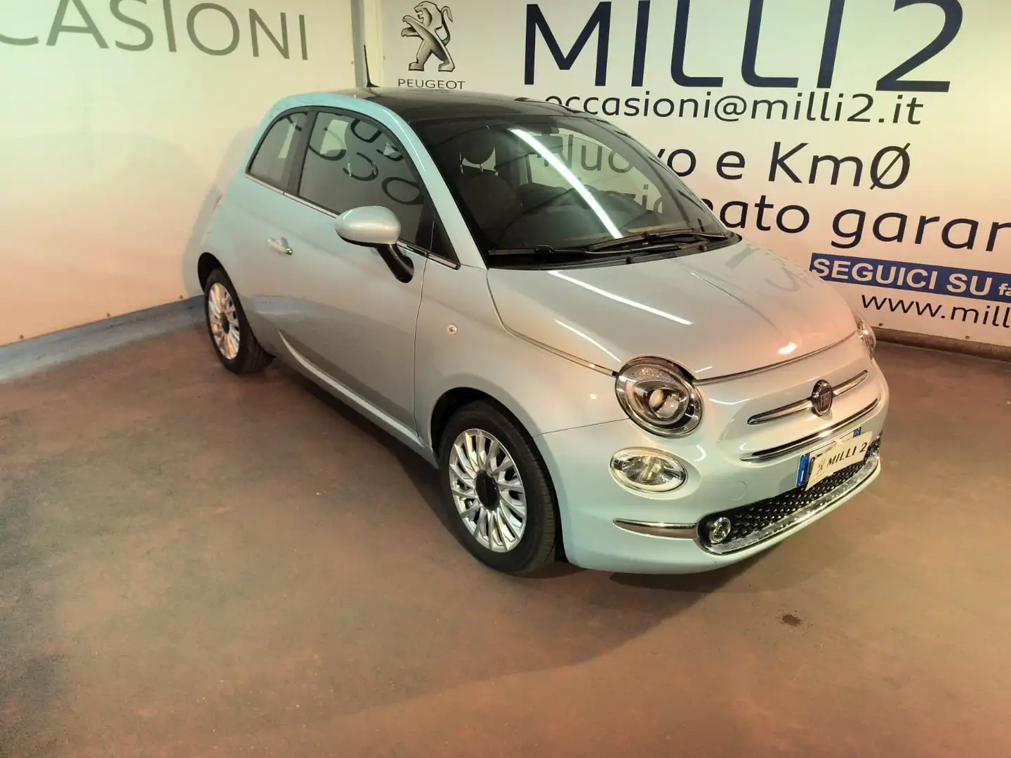 Fiat 500 500 1.0 hybrid Dolcevita 70cv Verde - 1
