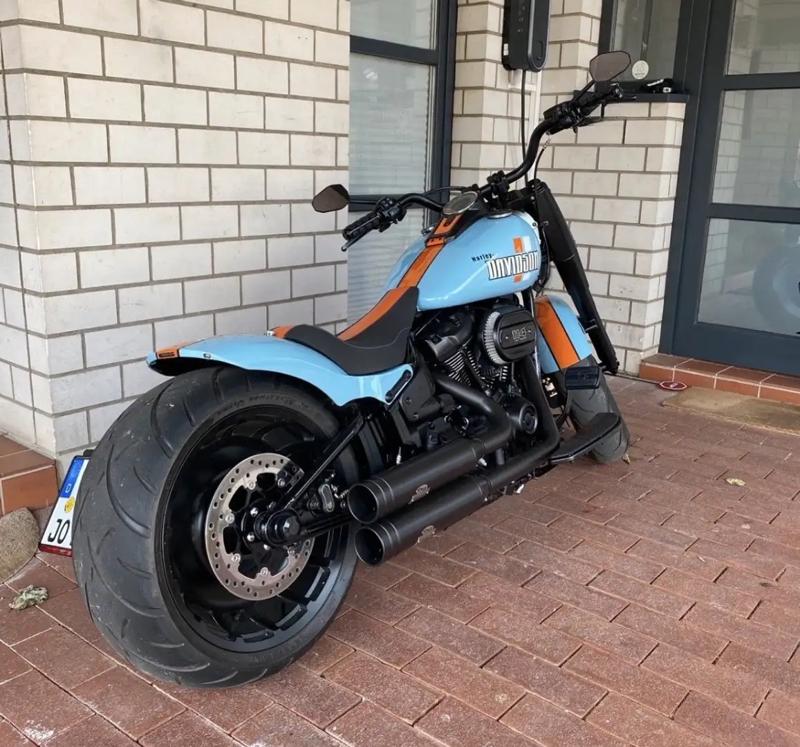 Harley-Davidson Custom Bike Blauw - 1