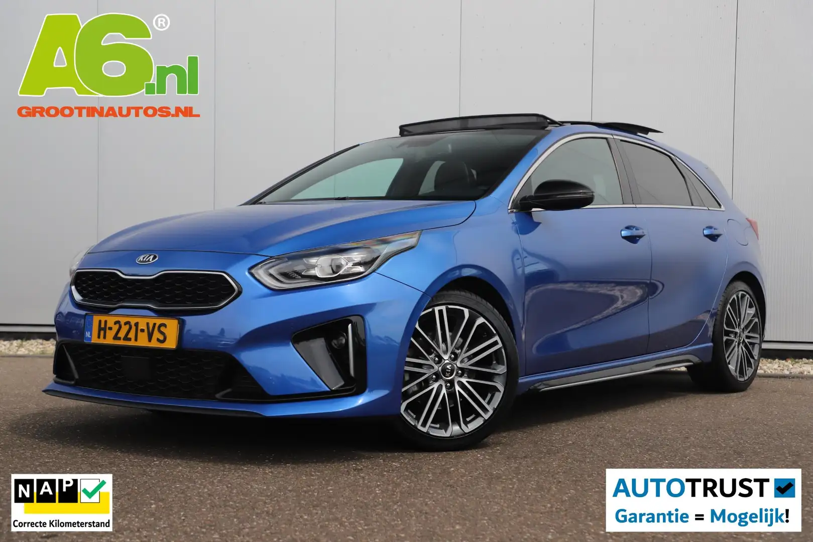 Kia Ceed / cee'd 1.4 T-GDi GT-PlusLine 140PK Automaat Panoramadak 1 Blauw - 1