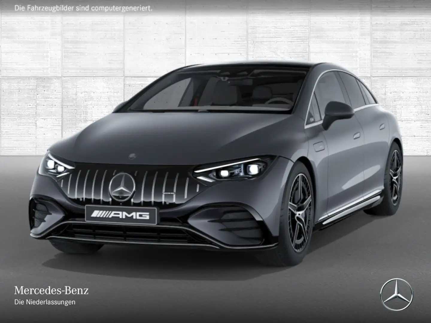 Mercedes-Benz EQE 43 AMG 4M Fahrass WideScreen Pano Burmester Grau - 2