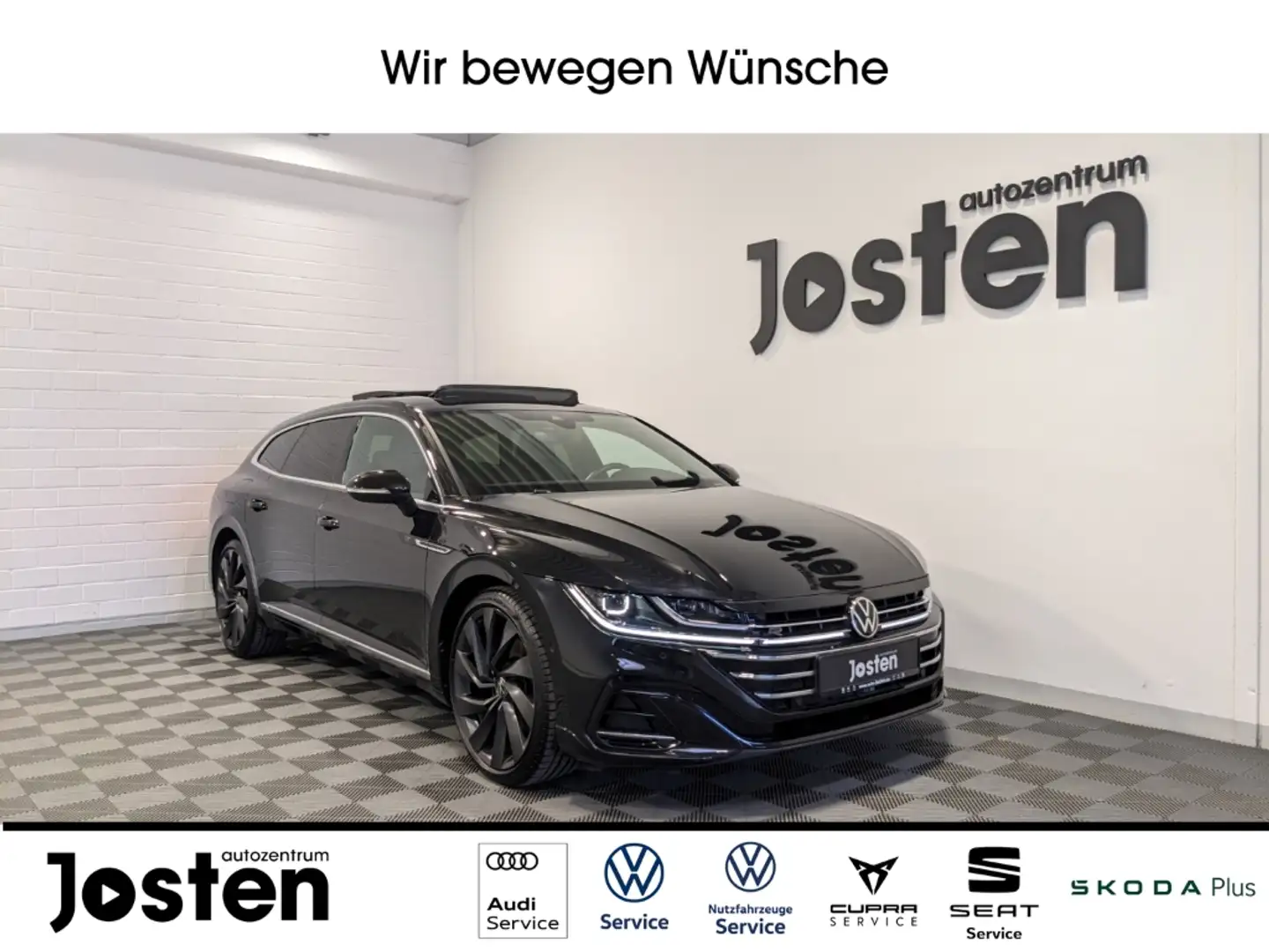 Volkswagen Arteon SB R-Line 2.0 TDI DSG 4M IQ.Light AHK Pano Zwart - 1